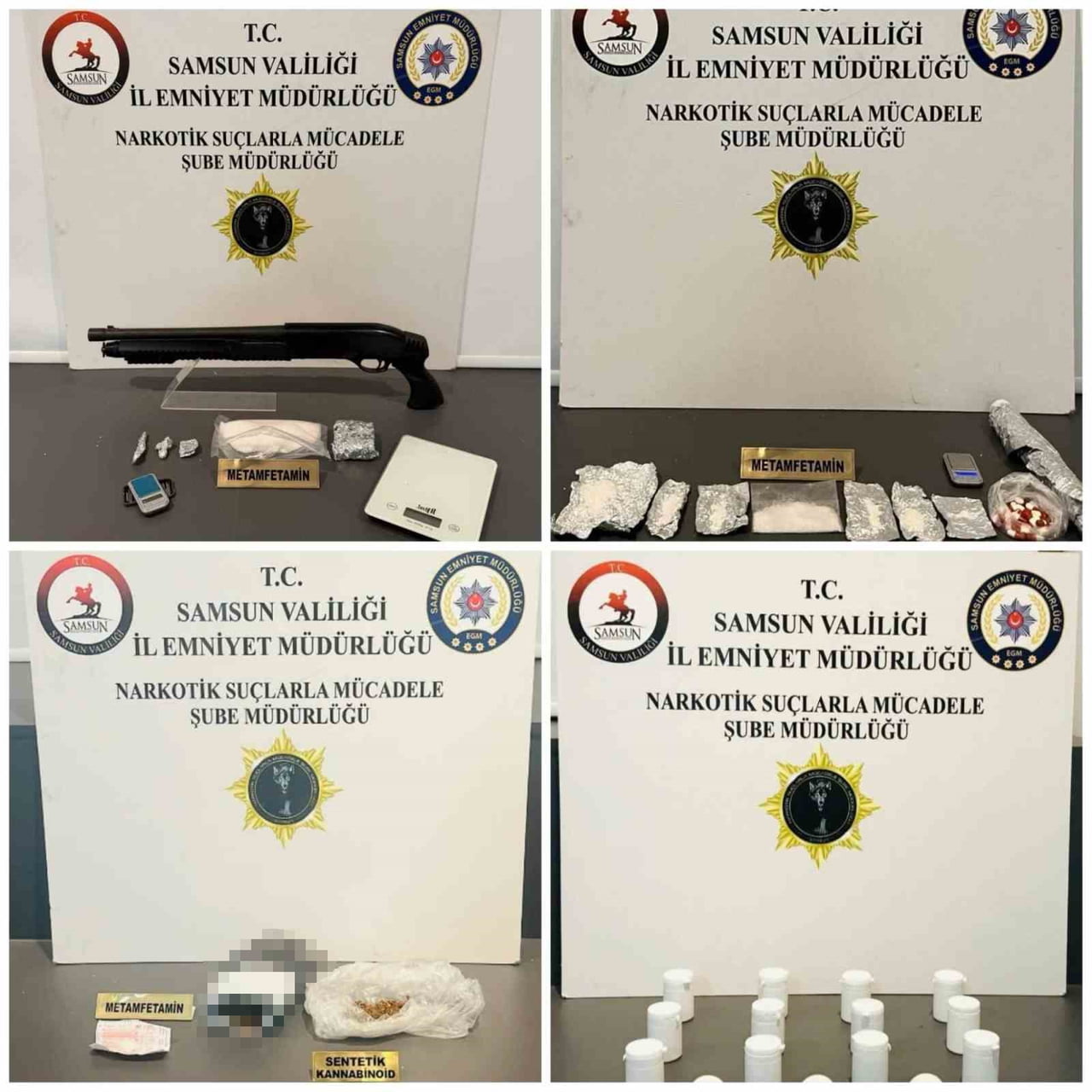 SAMSUN’DA İLKADIM, ATAKUM, CANİK VE BAFRA İLÇELERİNDE DÜZENLENEN UYUŞTURUCUYLA MÜCADELE...