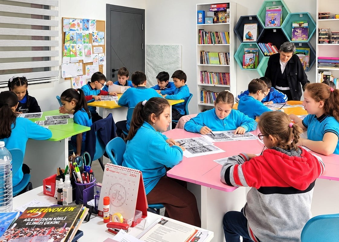 SAMSUN’UN CANİK BELEDİYESİ HALK KÜTÜPHANESİ VE ETÜT MERKEZİ'NİN ÇOCUK BÖLÜMÜ, ÖĞRENCİLERİN...