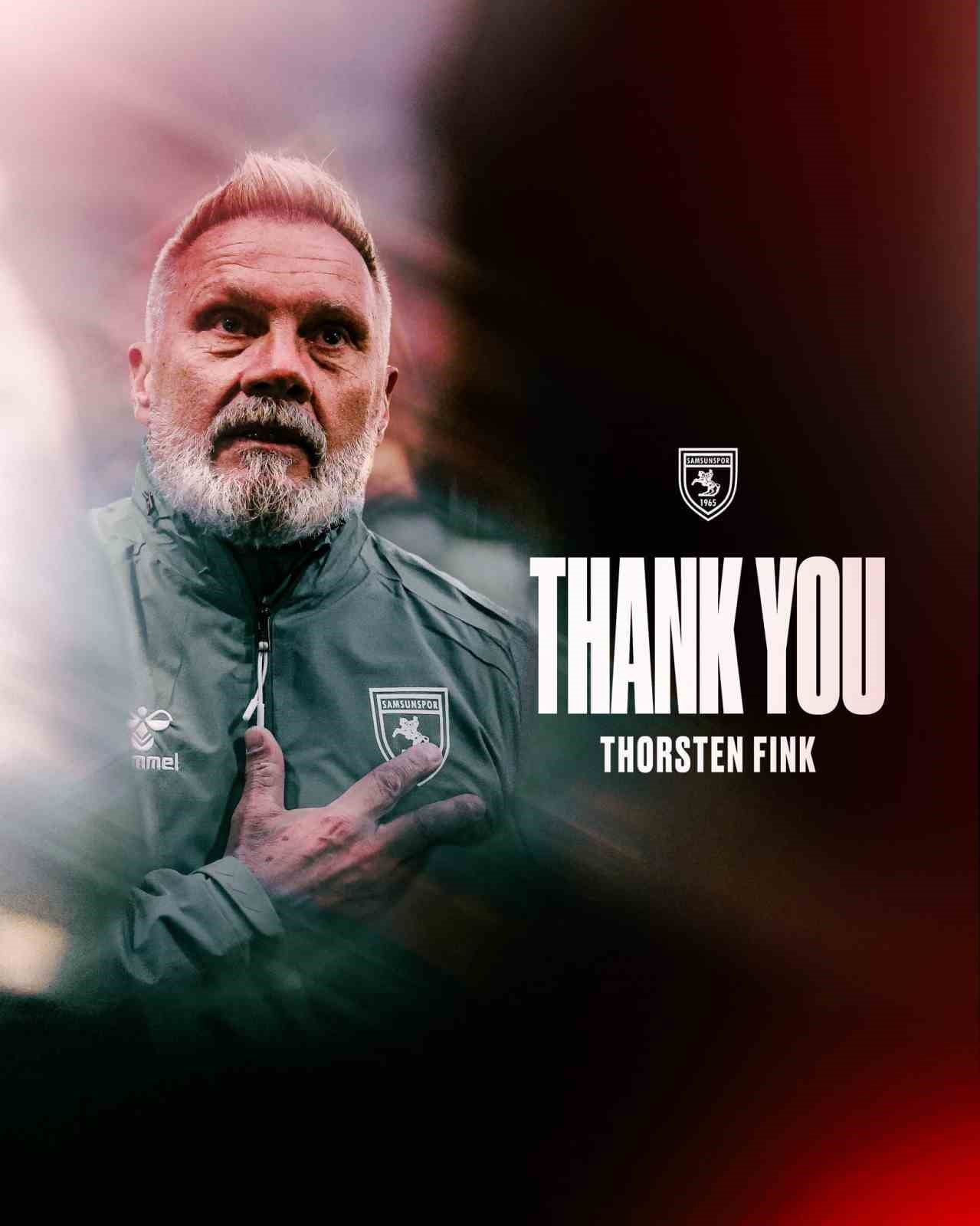 SAMSUNSPOR, TEKNİK DİREKTÖR THORSTEN FİNK’E KULÜBE VERDİĞİ EMEK VE KATKILARDAN DOLAYI TEŞEKKÜR...