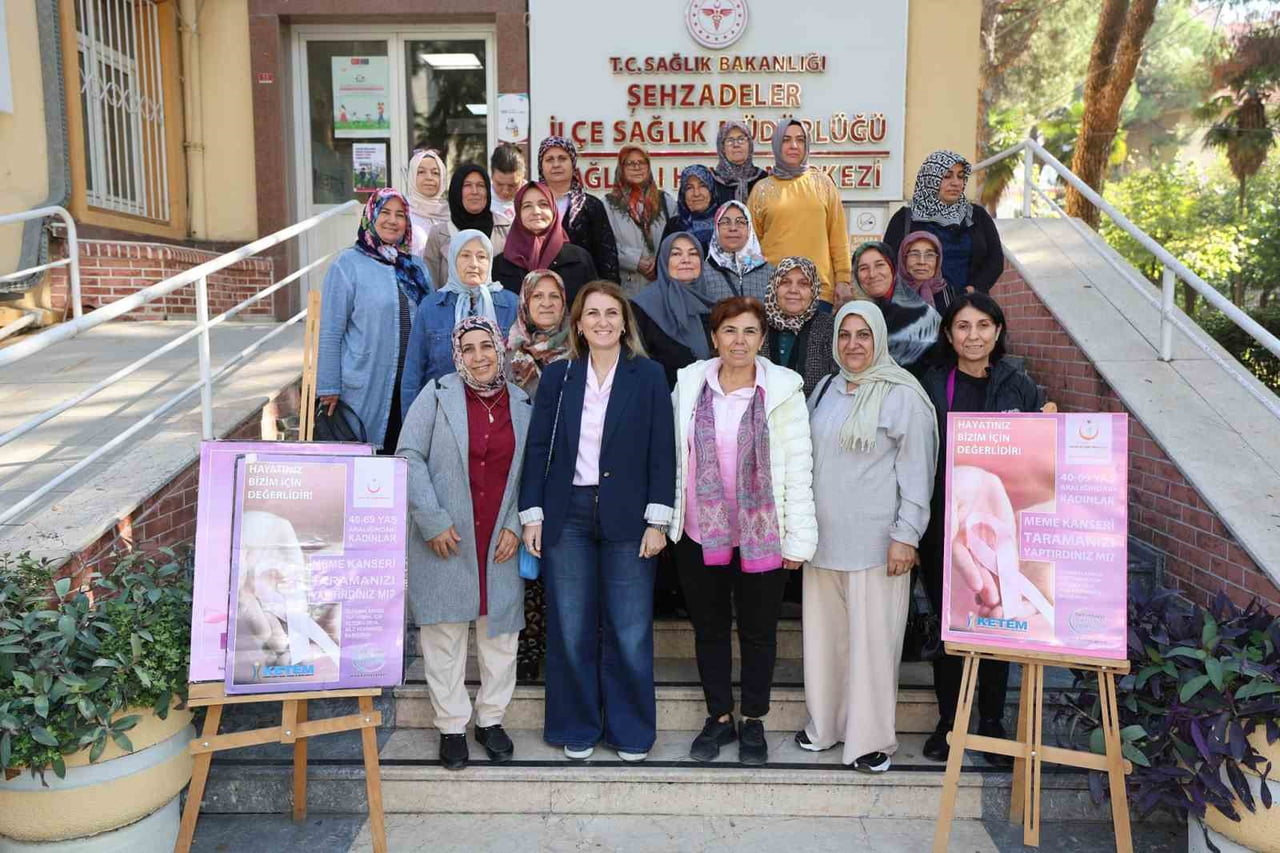 ŞEHZADELER BELEDİYESİ VE ŞEHZADELER KENT KONSEYİ, MEME KANSERİ FARKINDALIK AYI KAPSAMINDA KIRSAL...