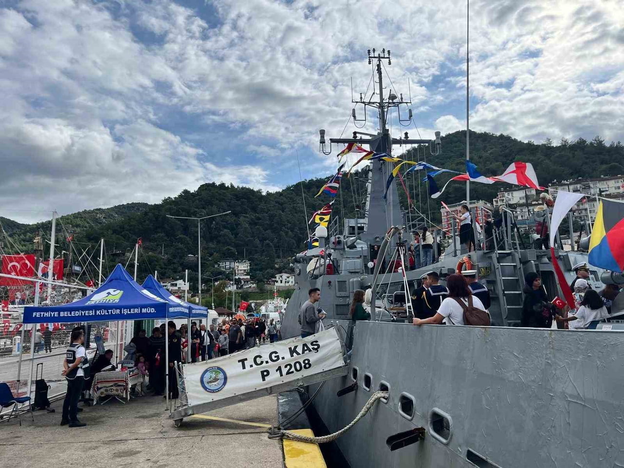 TCG KAŞ GEMİSİ 29 EKİM’DE FETHİYE LİMANI’NDA ZİYARETE AÇILDI