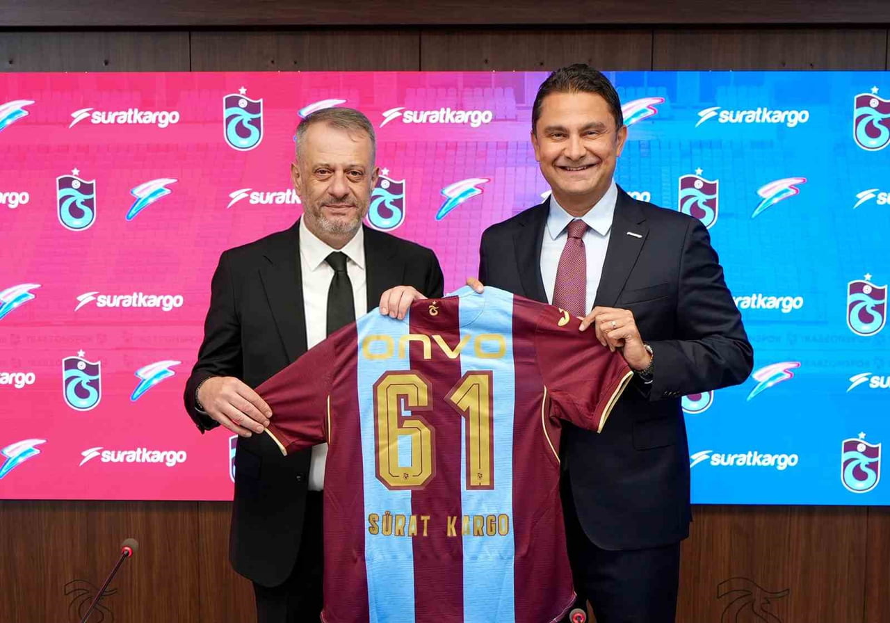 TRABZONSPOR GENEL SEKRETERİ SAMİ KARAMAN VE SÜRAT KARGO GENEL MÜDÜRÜ CEM OĞUZ