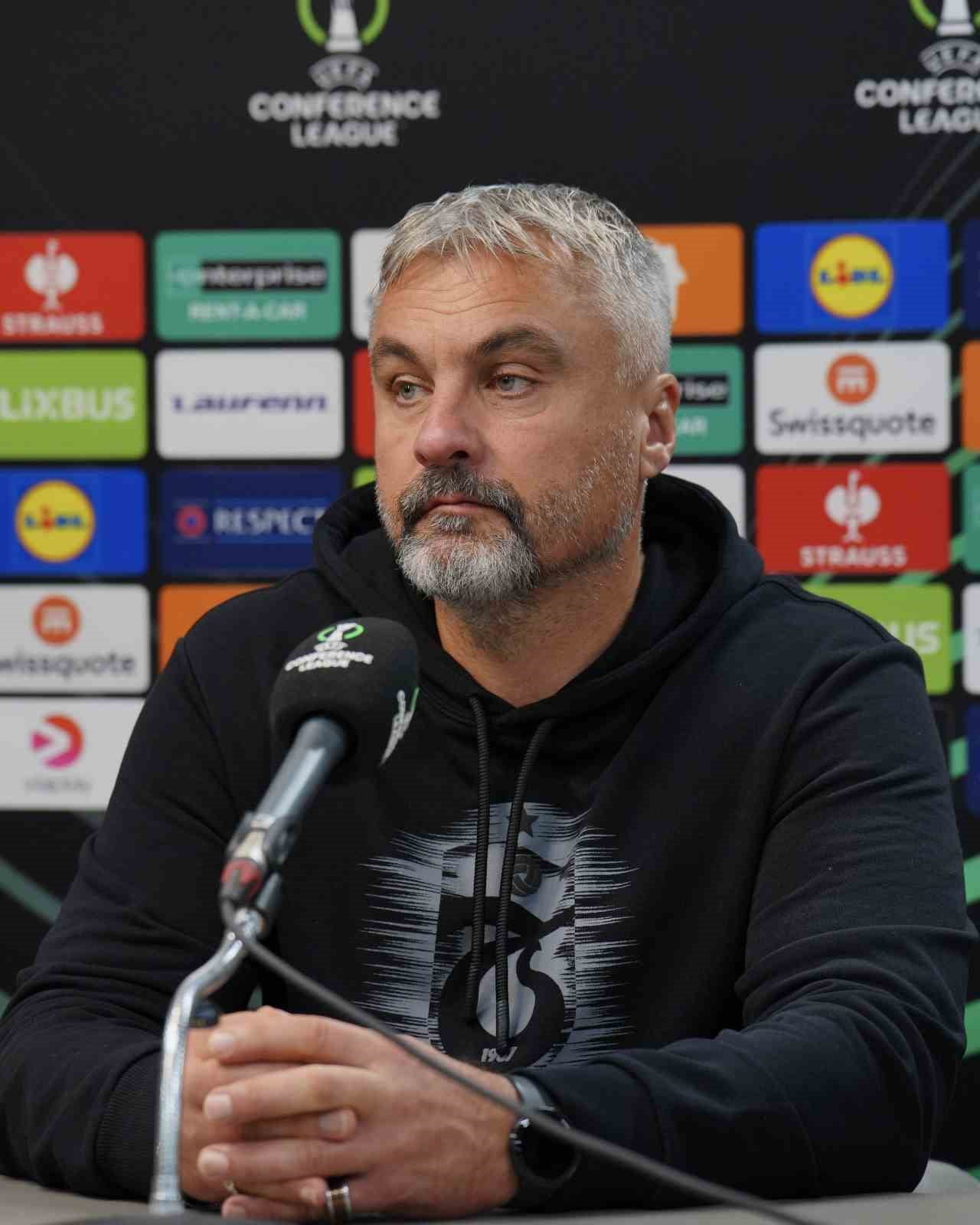 TRABZONSPOR TEKNİK DİREKTÖRÜ THOMAS REİS, HAK ETTİKLERİ BİR GALİBİYET ALDIKLARINI...
