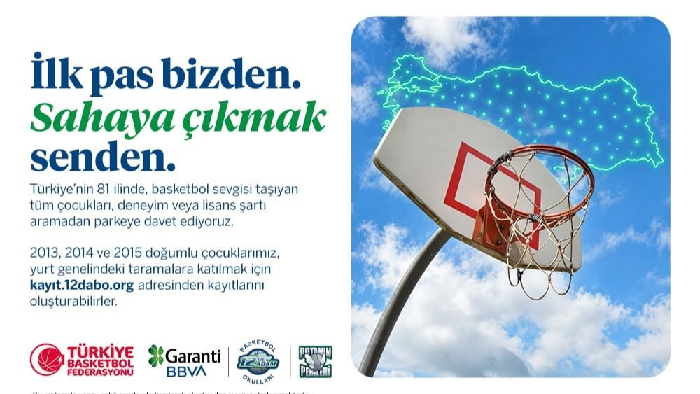 TÜRKİYE BASKETBOL FEDERASYONU TARAFINDAN GARANTİ BBVA DESTEĞİYLE YÜRÜTÜLEN 12 DEV ADAM BASKETBOL...