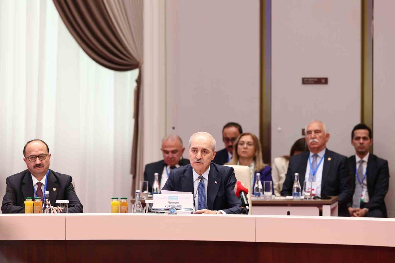 TÜRKİYE BÜYÜK MİLLET MECLİSİ (TBMM) BAŞKANI NUMAN KURTULMUŞ, KIRGIZİSTAN’IN BAŞKENTİ BİŞKEK’TE...