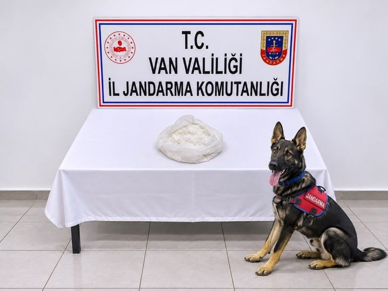 VAN’IN GEVAŞ İLÇESİNDE JANDARMA EKİPLERİNCE YÜRÜTÜLEN ÇALIŞMALAR SONUCUNDA BİR YOLCUNUN ÇANTASINDA...