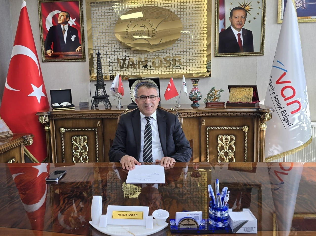 VAN ORGANİZE SANAYİ BÖLGESİ (OSB) YÖNETİM KURULU BAŞKANI MEMET ASLAN, VAN OSB BÜNYESİNDE BİR FEN...