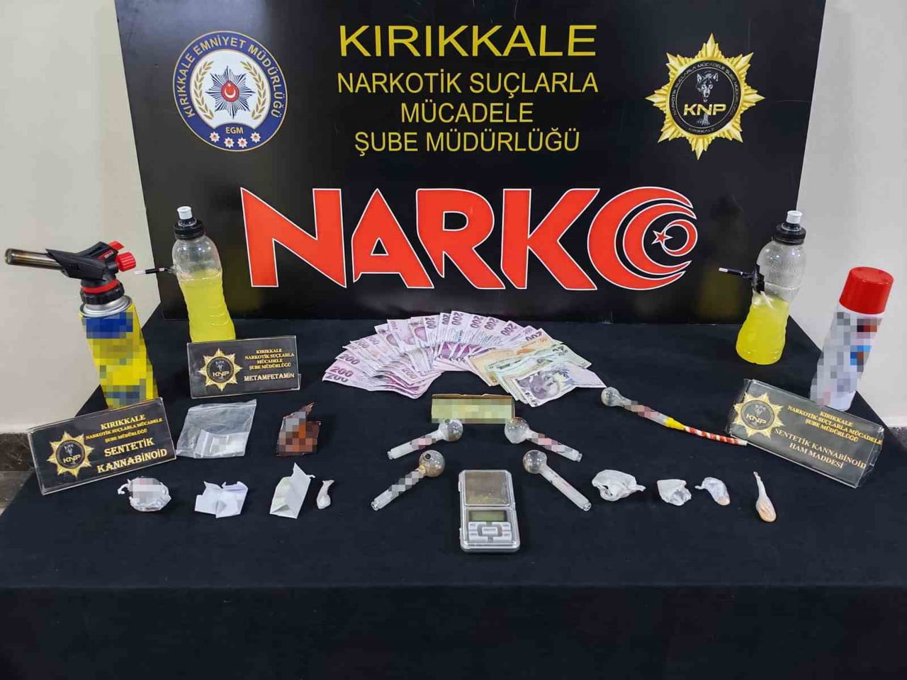 Y.U. İSİMLİ ŞÜPHELİDEN 9,93 GRAM SENTETİK KANNABİNOİD, 4,76 GRAM METAMFETAMİN, 2,29 GRAM SENTETİK...