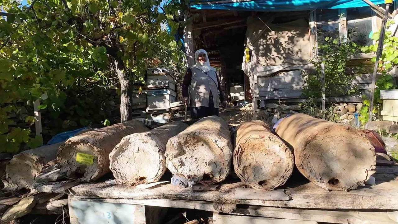 YOZGAT'IN ÇAYIRALAN İLÇESİNDE YAŞAYAN 85 YAŞINDAKİ HATİCE ORHAN, AİLESİNDEN MİRAS KALAN ARICILIK...