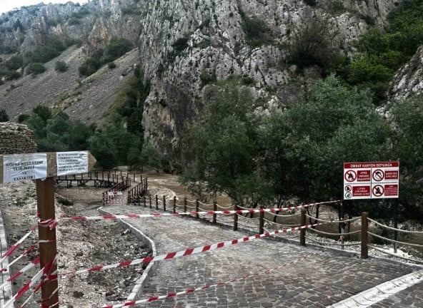 YOZGAT’IN AYDINCIK İLÇESİNDE BULUNAN KAZANKAYA KANYONU’NDA GİRİŞ VE ÇIKIŞLAR BİR SÜRELİĞİNE...