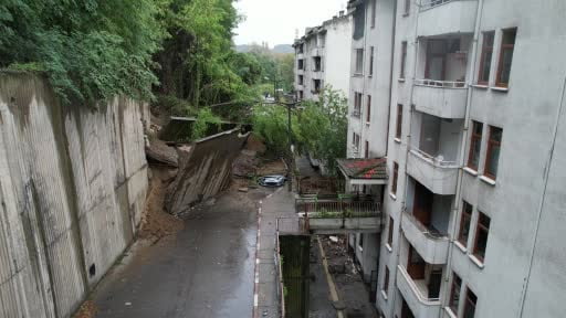 Zonguldak'ta heyelanın boyutu gün ağarınca ortaya çıktı: 49 daire tahliye edildi